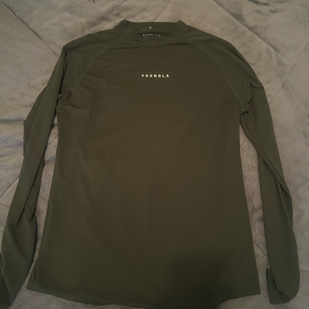 Youngla green long sleeve compression